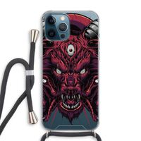 Hell Hound and Serpents: iPhone 12 Pro Max Transparant Hoesje met koord