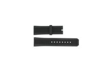 Horlogeband Burberry BU7700 / BU7701 / BU7704 / BU7705 Rubber Zwart 24mm