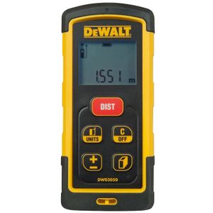 DeWALT DW03050-XJ afstandmeter Laserafstandsmeter Zwart, Geel 50 m