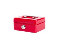 Geldkist maul muntgleuf slot 125x95x60mm rood