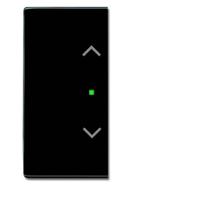 Busch-Jaeger 2CKA006220A0053 Afdekking 2-voudig free@home Zwart-grijs, Antraciet 1 stuk(s)