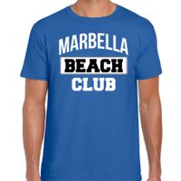 Marbella beach club zomer t-shirt blauw voor heren - thumbnail