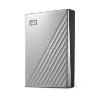 WD My Passport Ultra for Mac 4 TB Externe harde schijf (2,5 inch) USB-C Zilver WDBPMV0040BSL-WESN - thumbnail