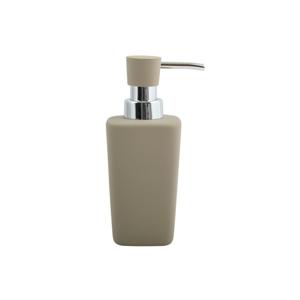 MSV Zeeppompje/dispenser - Haiti - keramiek - taupe - 6 x 15 cm - 240 ml - Zeeppompjes