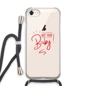 Not Your Baby: iPhone 8 Transparant Hoesje met koord