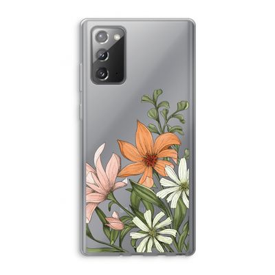 Floral bouquet: Samsung Galaxy Note 20 / Note 20 5G Transparant Hoesje