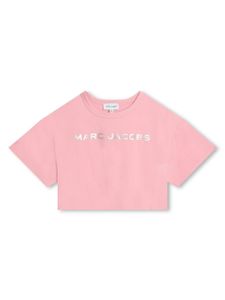 Marc Jacobs Kids t-shirt crop à logo imprimé - Rose