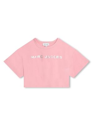 Marc Jacobs Kids t-shirt crop à logo imprimé - Rose
