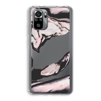 Roze stroom: Xiaomi Redmi Note 10S Transparant Hoesje