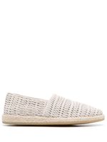 Officine Creative espadrilles en cuir tressé - Blanc