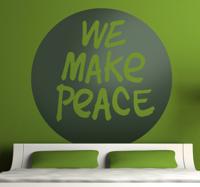 Sticker we make peace