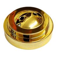 Standaard voor tafelvlaggetje - goud - kunststof - met 2 gaatjes Standaard voor tafelvlaggetje - goud - kunststof - met 2 gaatjes