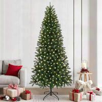 VidaXL Kunstkerstboom met 300 led met standaard groen 240 cm pe en pvc