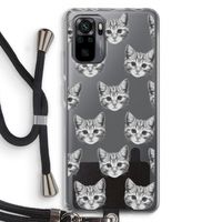 Kitten: Xiaomi Redmi Note 10 Pro Transparant Hoesje met koord