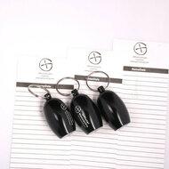 Set 3 x ronde Micro container, zwart 4x2.5 + logsheets