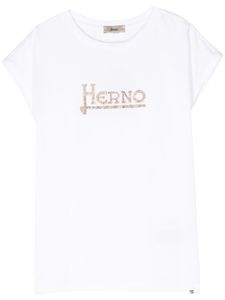 Herno t-shirt à logo clouté - Blanc