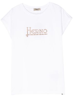 Herno t-shirt à logo clouté - Blanc