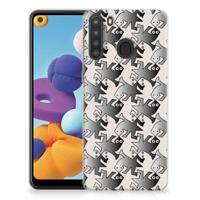 Samsung Galaxy A21 | TPU Hoesje | Salamander Grey