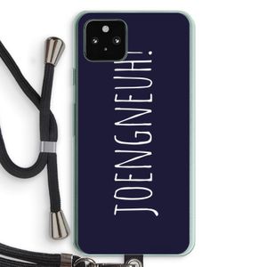 Joengneuh!: Pixel 5a 5G Transparant Hoesje met koord