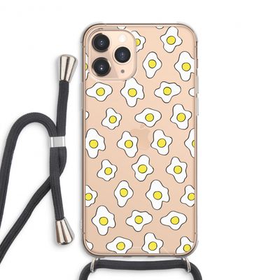 Spiegeleitjes: iPhone 11 Pro Max Transparant Hoesje met koord