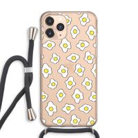 Spiegeleitjes: iPhone 11 Pro Max Transparant Hoesje met koord