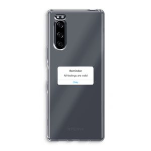 Reminder: Sony Xperia 5 Transparant Hoesje
