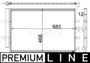 Condensor, airconditioning BEHR HELLA SERVICE *** PREMIUM LINE *** MAHLE, u.a. für Ford