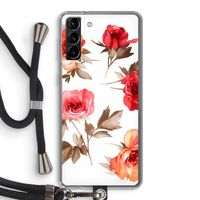 Roosjes: Samsung Galaxy S21 Plus Transparant Hoesje met koord