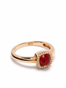 Tirisi bague Milano Sweeties en or rose 18ct ornées de diamants et rubis