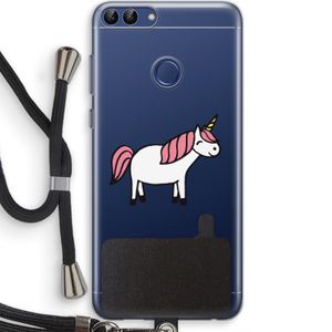 Eenhoorn: Huawei P Smart (2018) Transparant Hoesje met koord