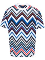 Missoni t-shirt en coton à imprimé zig-zag - Bleu