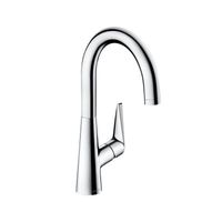 hansgrohe talis s 1-gats keukenkraan 220 m hoge draaibare uitloop instelbaar 110°, 150° of 360°, chroom - thumbnail