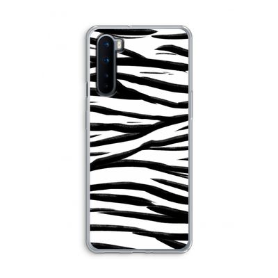 Zebra pattern: OnePlus Nord Transparant Hoesje