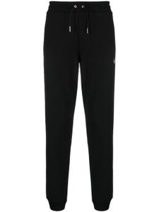 Ea7 Emporio Armani pantalon de jogging à patch logo - Noir