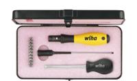 Wiha Momentschroevendraaierset TorqueVario®-S ESD | 0,4-1,0 Nm | assorti 14-delig | variabel instelbare momentbegrenzing | incl. box - 43898 - 43898
