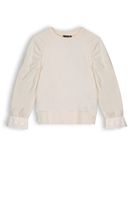 NoBell Meisjes sweater raglan - Kim - Pearled ivory - thumbnail