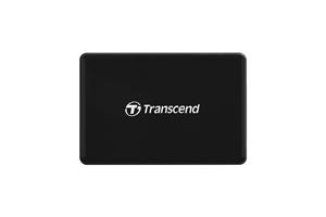Transcend RDF8 geheugenkaartlezer Micro-USB Zwart