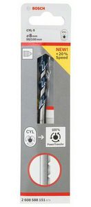 Bosch Accessories CYL-5 2608588151 Carbide Beton-spiraalboor 8 mm Gezamenlijke lengte 100 mm Cilinderschacht 1 stuk(s)