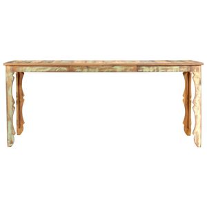 The Living Store Eetkamertafel Gerecycled Hout - 180 x 90 x 76 cm - Retro Stijl