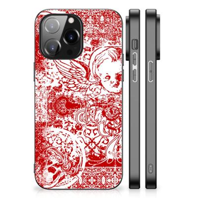 Telefoonhoesje iPhone 14 Pro Max Angel Skull Rood