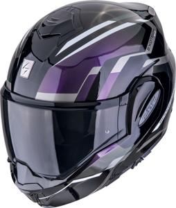 SCORPION EXO-Tech Evo Furio, Systeemhelm, Zwart-Kameleon