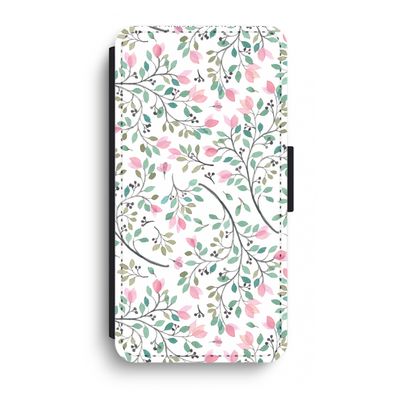 Sierlijke bloemen: iPhone XR Flip Hoesje