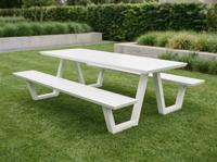 Picknicktafel BOLERO 240 cm aluminium wit