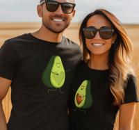 Couple T Shirts vrolijke avocado's