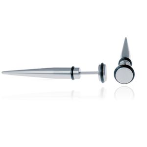 Titanium Stud oorbellen Spike Zilver