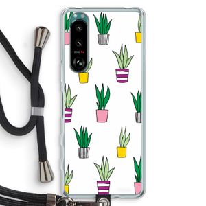 Sanseveria: Sony Xperia 5 III Transparant Hoesje met koord
