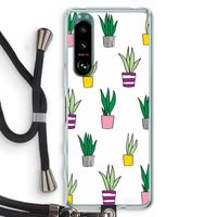 Sanseveria: Sony Xperia 5 III Transparant Hoesje met koord