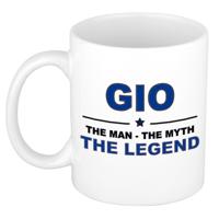 Gio cadeau mok - man myth legend - naam koffiemok - 300 ml - collega - vaderdag