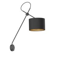 Lyora Design muurlampViper zwart met goud - 6513