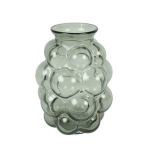 Bloemenvaas Bubblegum Large - transparant glas - lichtgrijs - D21 x H30 cm - vaas